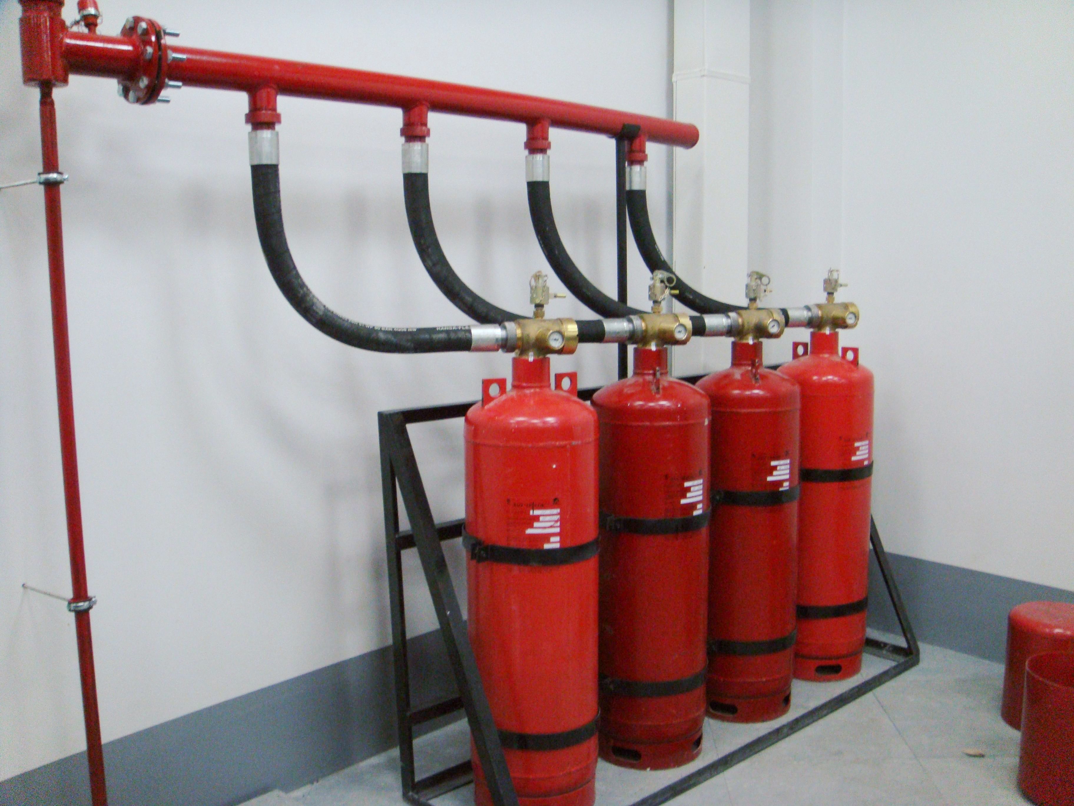 газовые баллоны пожаротушения