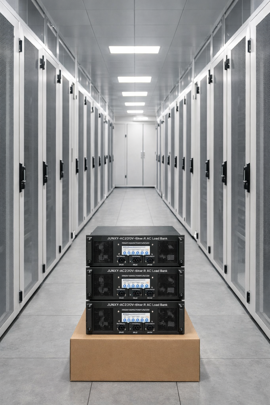 Нагрузочные модули внутри холодного коридора